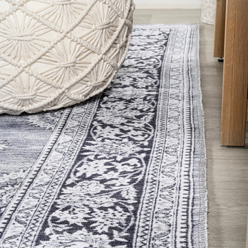 Bausch Bohemian Distressed Chenille Machine-washable Area Rug